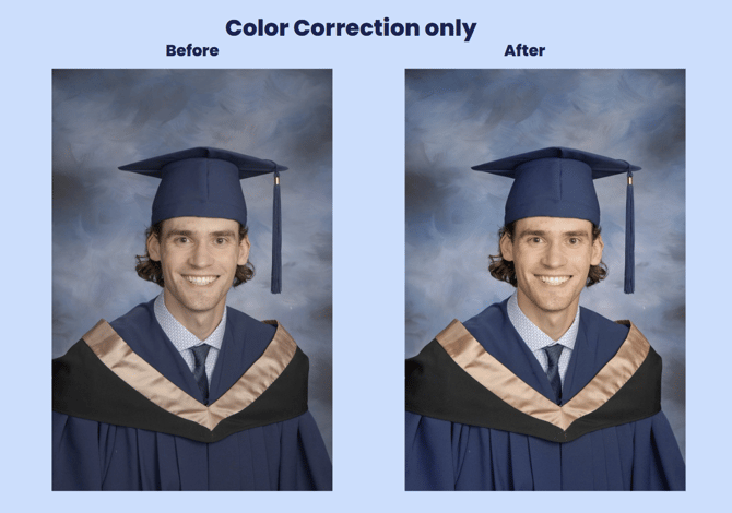 Color correction only editing option in Perfectly Clear