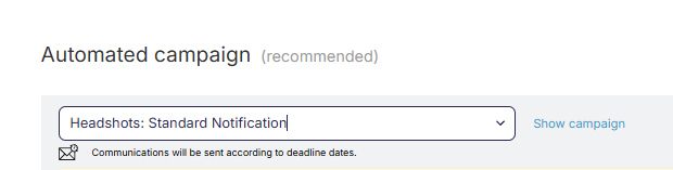 Communication profile example