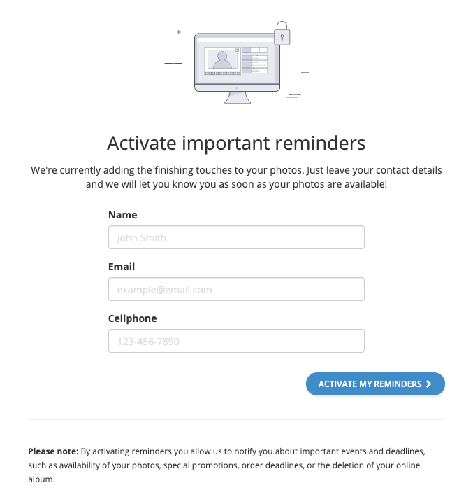Contact info prompt before job is set to selling