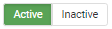 Green Active button for lab