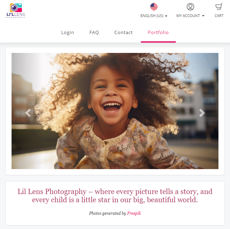 Slideshow page displayed on GotPhoto website