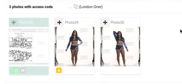 Resort photos to albums button
