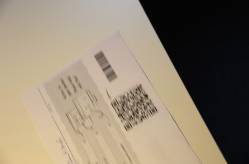 Blurred QR code