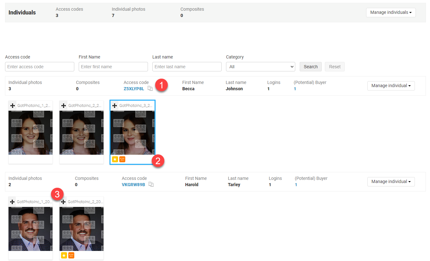 Images sorted by barcode metadata