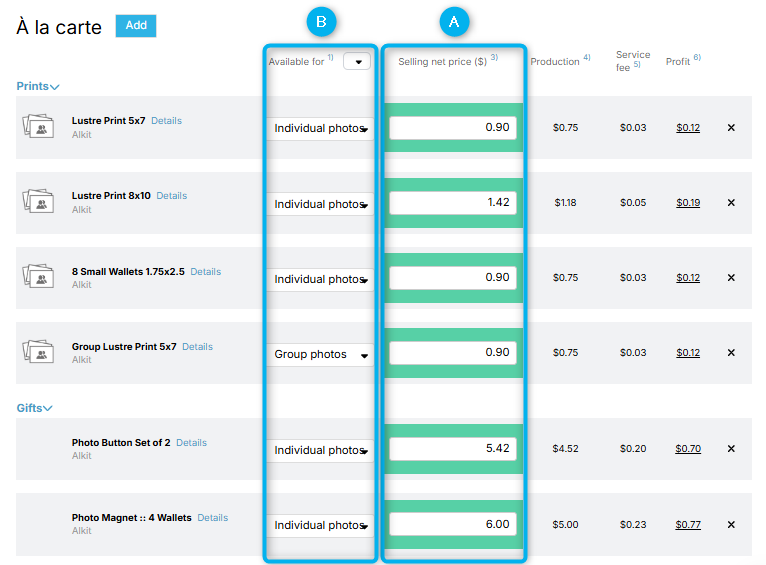 Available for settings with individual vs group assignment