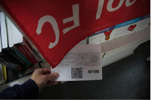 Uneven exposure/shadows within the QR code