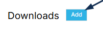 Downloads row with Add action in a price list