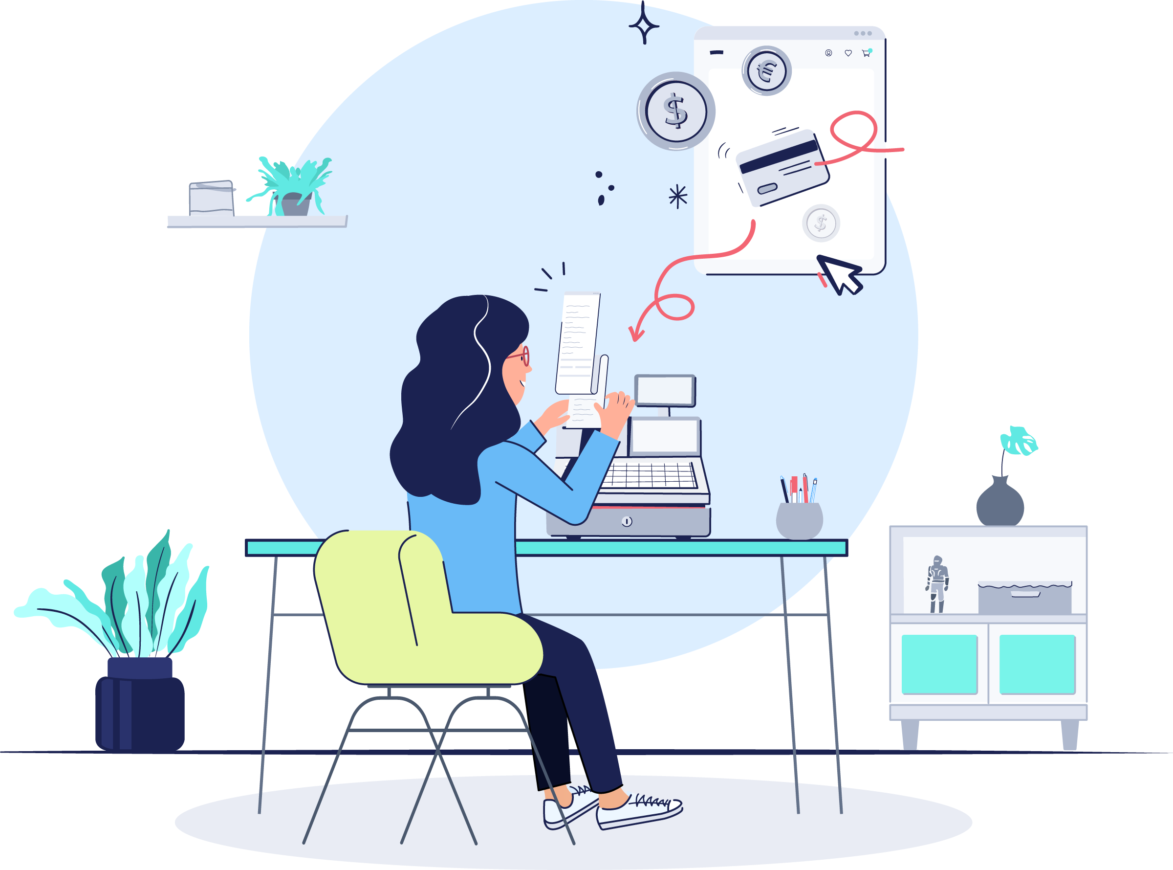Illustration representing the sales phase checklist