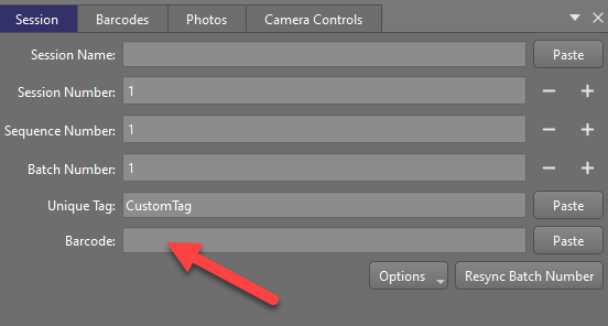 Session view in Smart Shooter