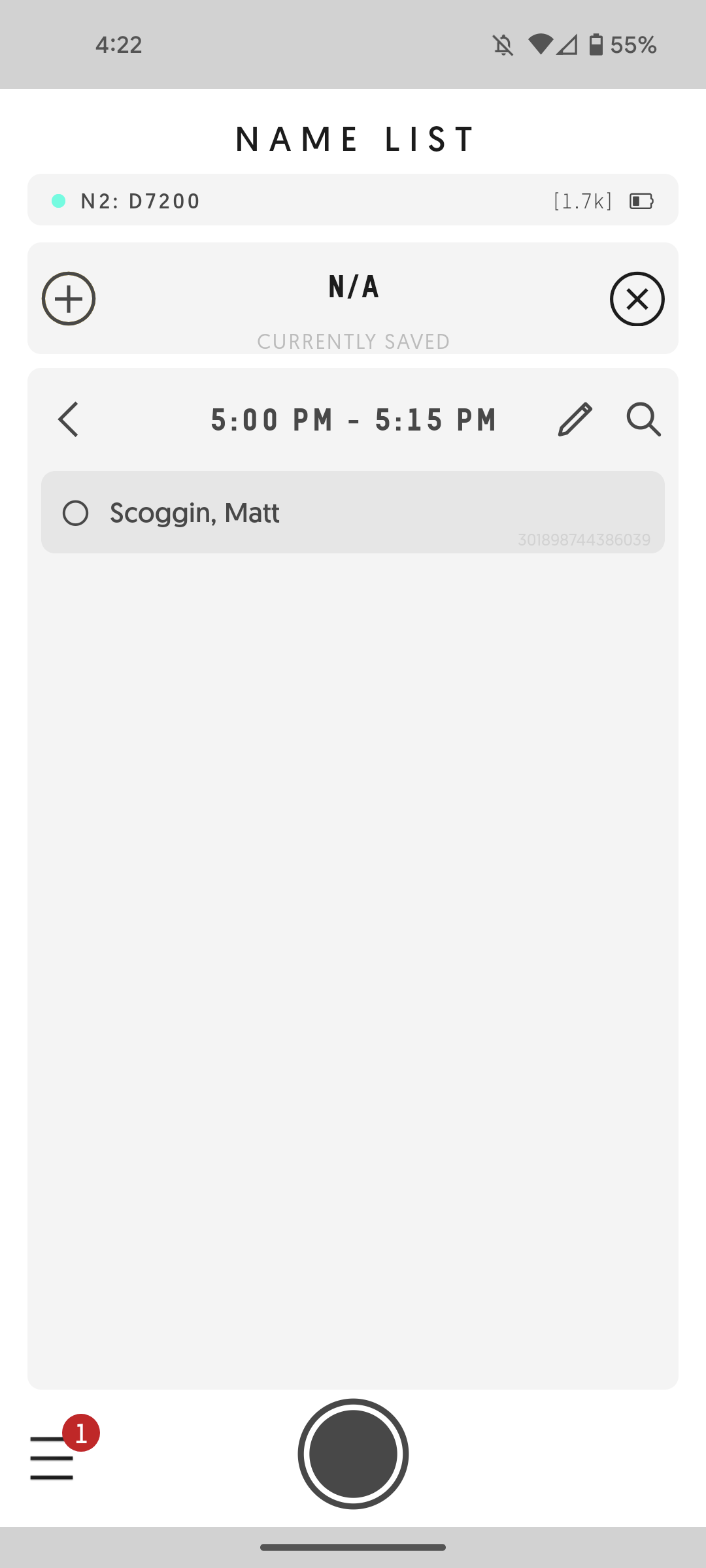 Client name detail view in Entagged