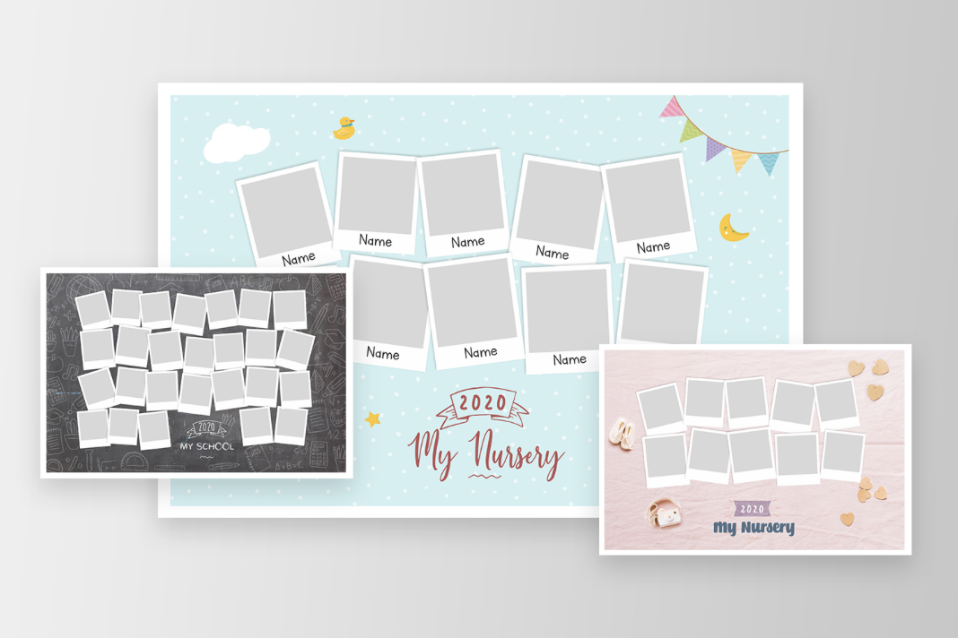 Group photo PSD template preview