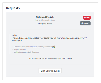 Complaint view from customer's perspective